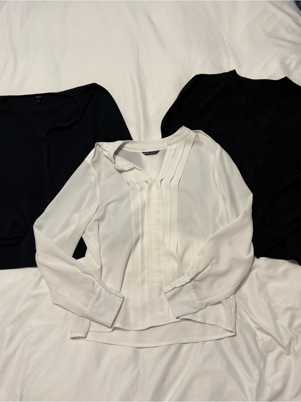 Three SHEIN Work Blouses